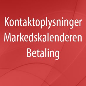 Kontaktoplysninger, betaling